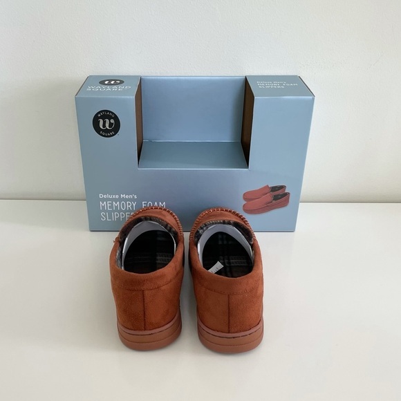 Wayland Square Deluxe Men’s Small Memory Foam Slippers Slip-on Non-Slip Sole 6-7 - Picture 13 of 14